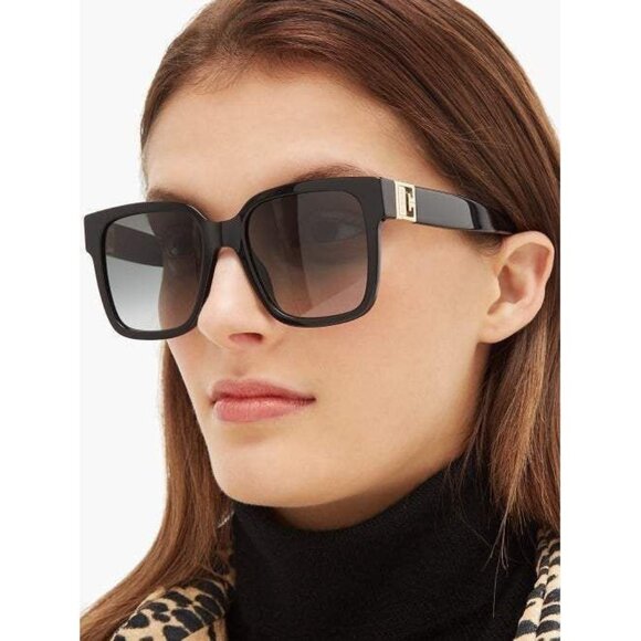 NEW Givenchy Black Square Oversized Sunglasses - Picture 1 of 14